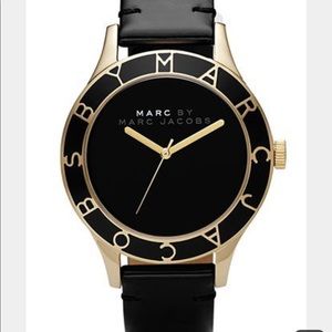 Marc by Marc Jacobs Black and Gold Watch